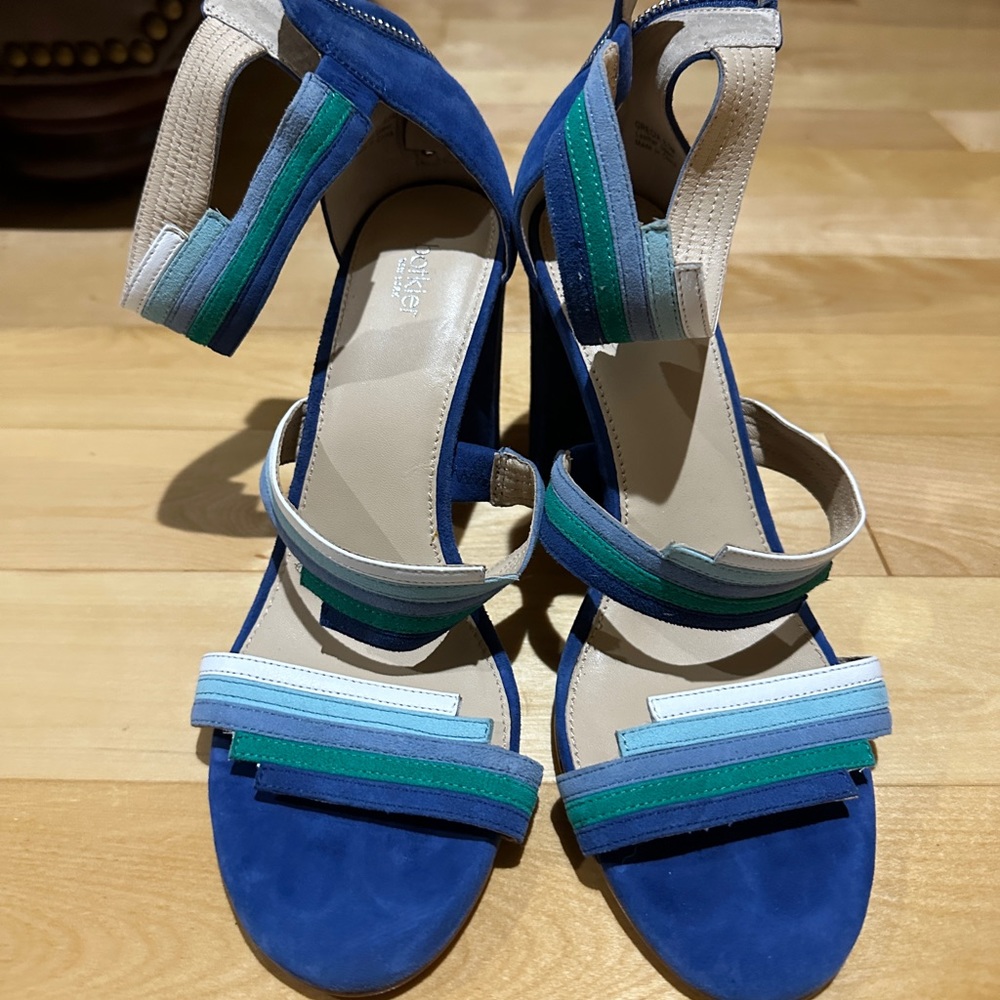 Botkier suede blue heel 8.5 New Without Tags